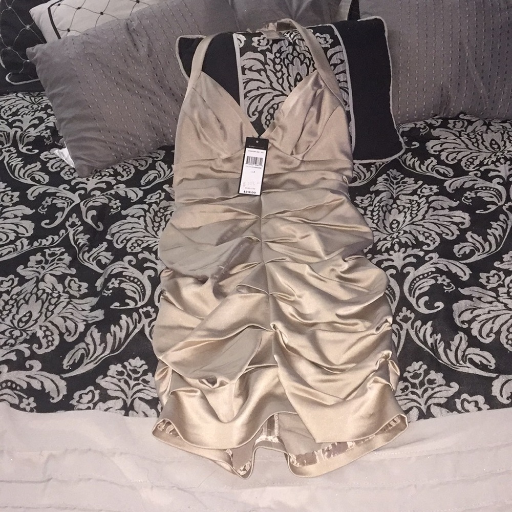 Cute gold mini dress